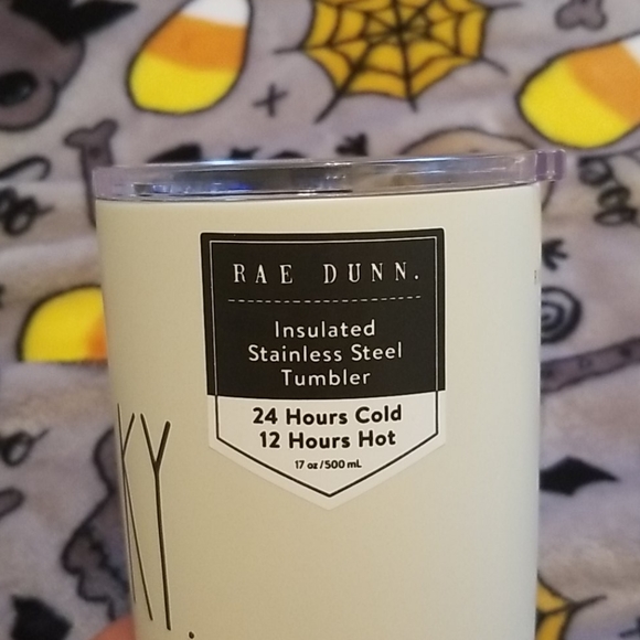 Rae Dunn Halloween Tumbler " Spooky " White NEW - Picture 4 of 6